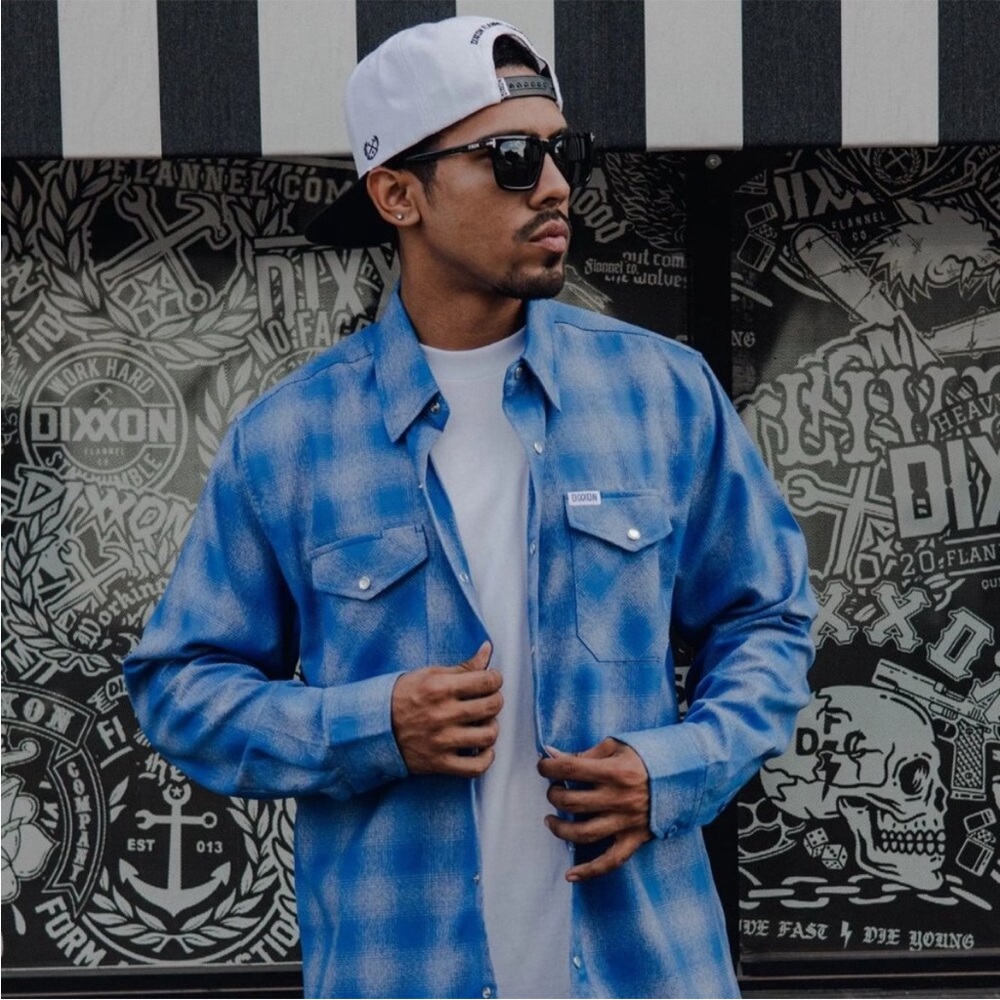 DIXXON Blue Flannel Shirt